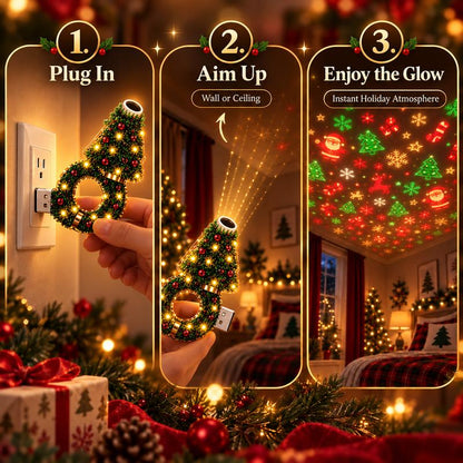 USB Plug-In Christmas Projector