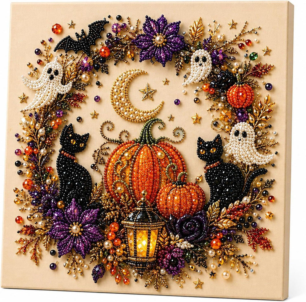 Halloween Ghost Pearl DIY Art Kit