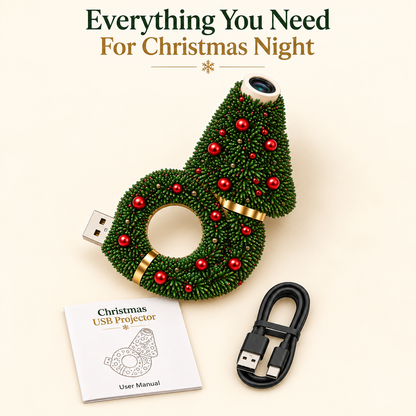 USB Plug-In Christmas Projector