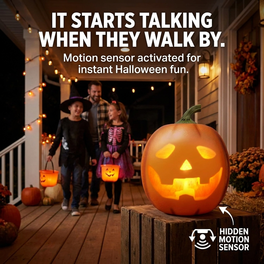 Jabberin' Jack Talking Pumpkin
