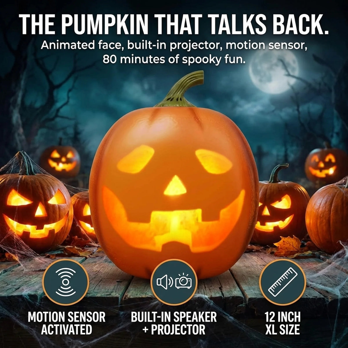 Jabberin' Jack Talking Pumpkin
